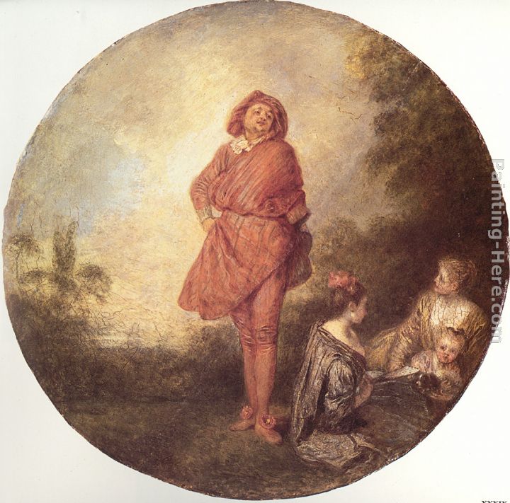 L'Orgueilleux painting - Jean-Antoine Watteau L'Orgueilleux art painting